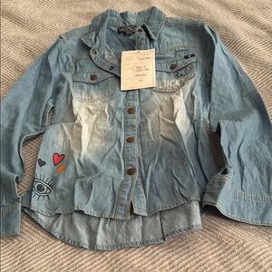 Lucky Brand Kids Blue Button Down Shirt